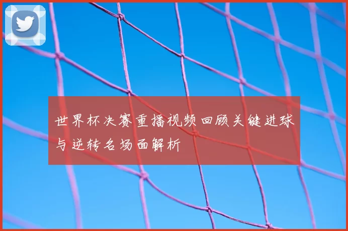 世界杯决赛重播视频回顾关键进球与逆转名场面解析